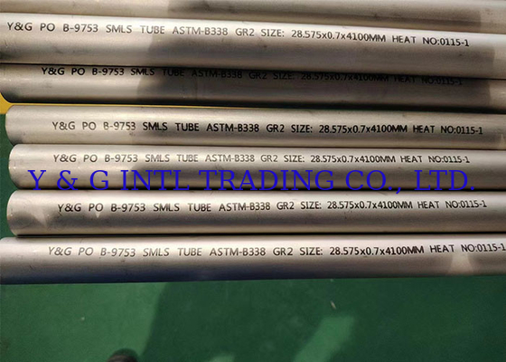 ASTM B338 표준 시무스 티타늄 튜브 0.1% 불순물